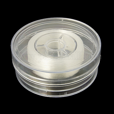 日本の弾性水晶の線  伸縮性のあるブレスレットのひも  梱包箱付き  透明  0.3mm  100ヤード/箱 EC-G003-0.3mm-01-1