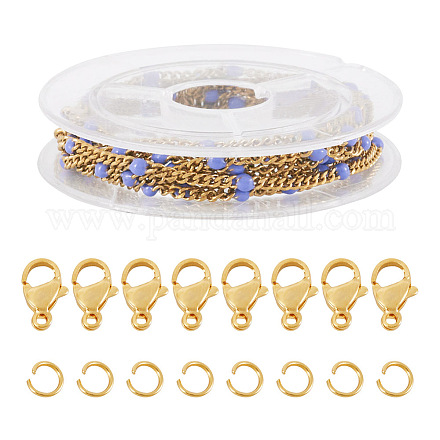 Pandahall DIY Chain Bracelet Necklace Making Kit DIY-TA0006-23-1