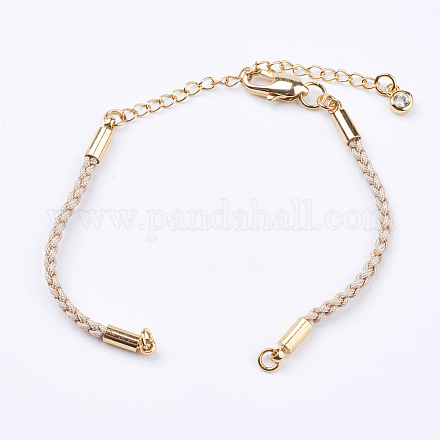 Création de bracelet en cordon de coton tressé MAK-I006-23G-1