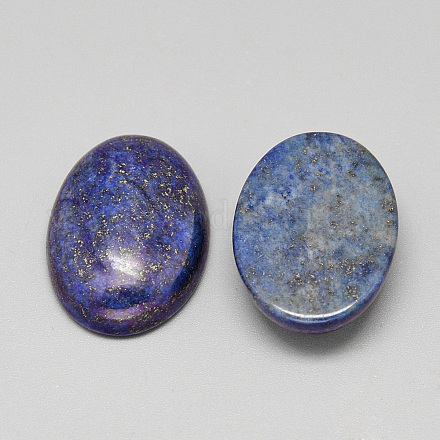 Cabochons de lapis-lazuli naturels teints G-Q957-04C-18x25-1