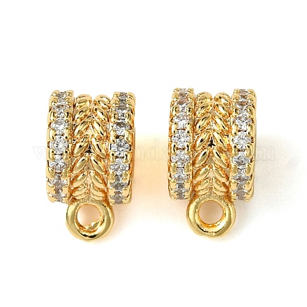 Латунные дужки из латуни с микропаве из кубического циркония KK-M277-09G-G-1