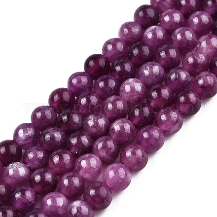 Chapelets de perles de quartz naturel G-R479-6mm-04-1