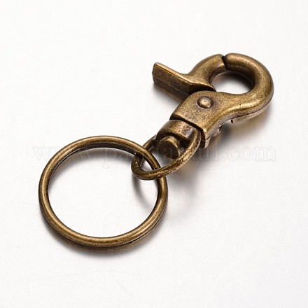 Alloy Keychain Clasp Findings KEYC-M018-02AB-NF-1