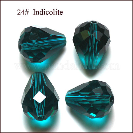 Abalorios de cristal austriaco de imitación SWAR-F062-12x10mm-24-1