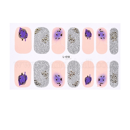 Блестящие наклейки для ногтей с полным покрытием MRMJ-T072-L018-1
