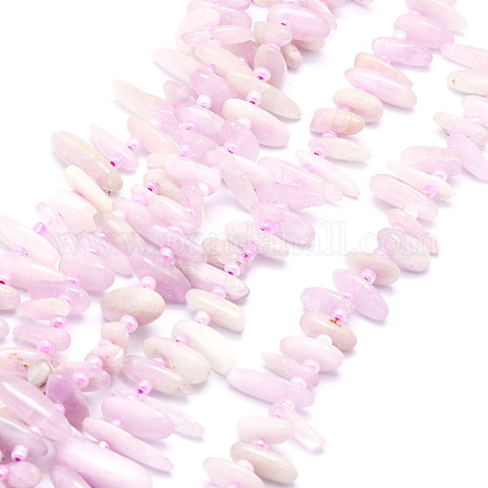 Chapelets de perles en kunzite naturelle G-E569-O10-1
