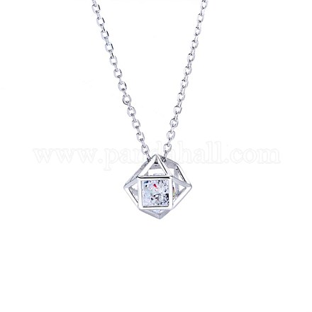 925 sterling silver collane ciondolo NJEW-BB50425-1