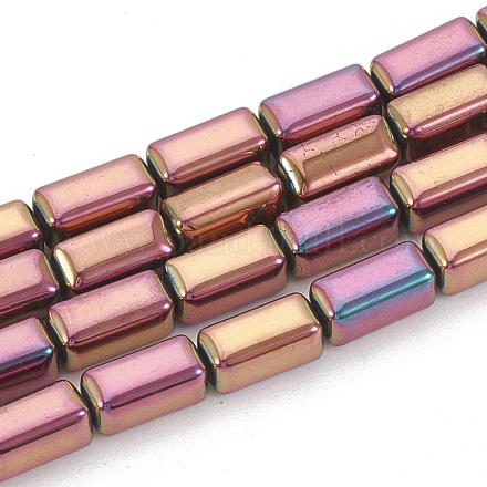 Chapelets de perles en hématite synthétique sans magnétiques G-N0322-10D-1