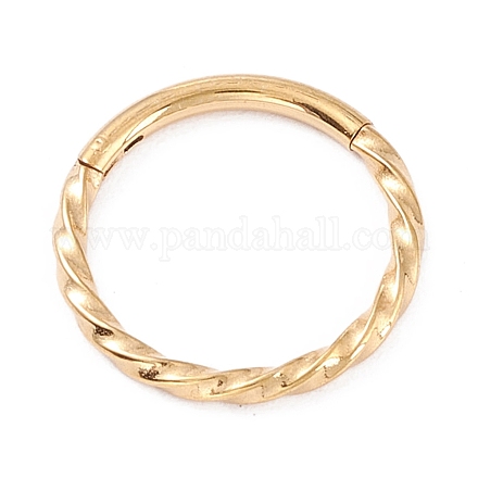 Pendientes de aro de anillo retorcido para niña mujer STAS-D453-01G-03-1