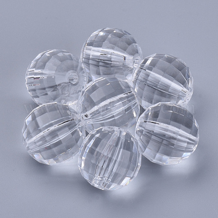 Perline acrilico trasparente TACR-Q254-18mm-V01-1