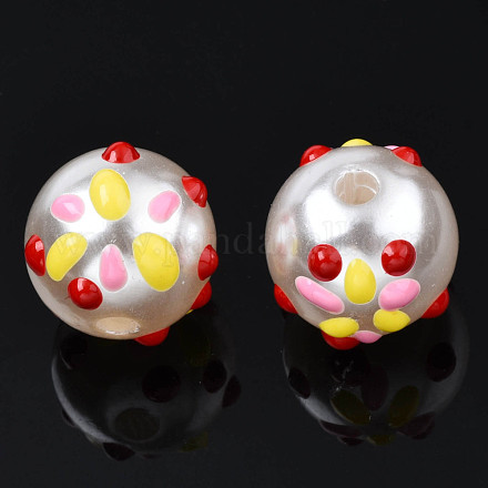 ABS Plastic Imitation Pearl Beads KY-N015-103-1