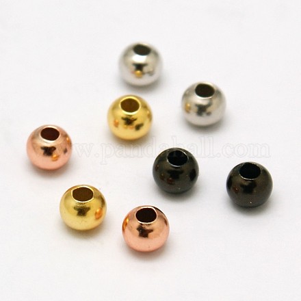 Perles rondes en 925 argent sterling STER-O021-3x3mm-02-1