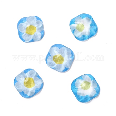 Oil Painting Style Resin Cabochons CRES-P019-01A-1