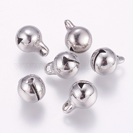 304 Stainless Steel Bell Charms STAS-E144-079P-B-1