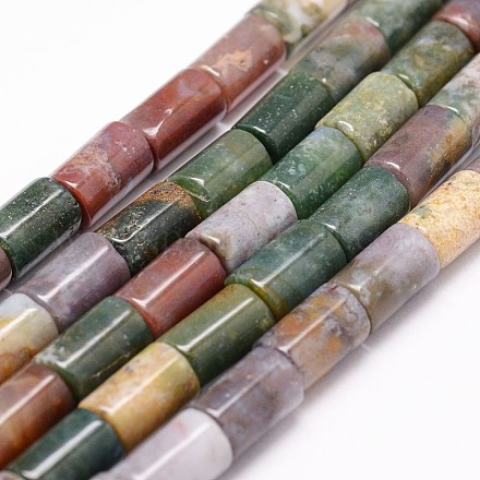 Natural Indian Agate Beads Strands G-n0173-05-8X12mm-1