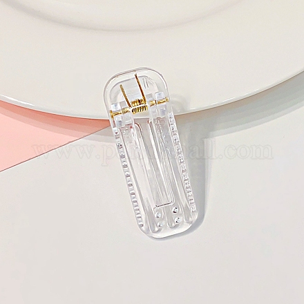 Pinzas de pelo de cocodrilo de plástico transparente PHAR-F016-04-1
