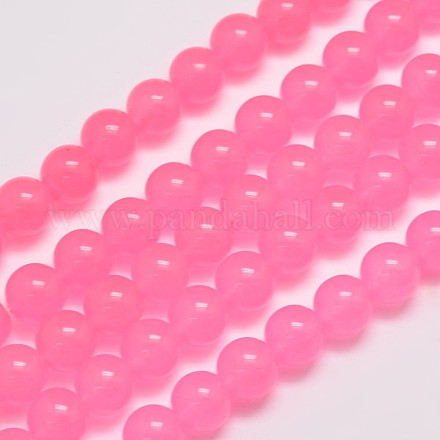 Natural & Dyed Malaysia Jade Bead Strands G-G659-10mm-A08-1