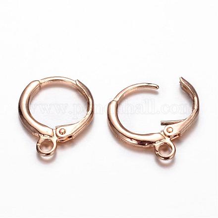 Brass Earring Hook KK-P034-12G-1