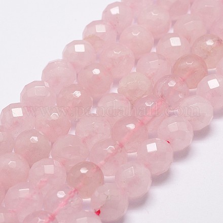 Natürlichen Rosenquarz Perlen Stränge X-G-D840-21-6mm-1