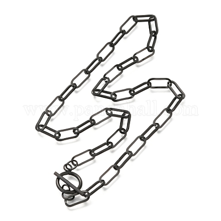 Unisex 304 collares de cadena con clip de acero inoxidable NJEW-H215-02EB-1