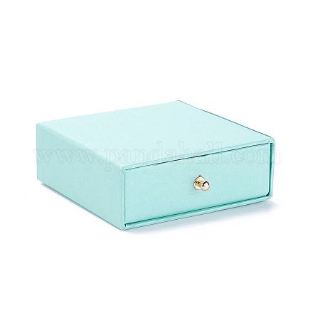 Boîte à bijoux à tiroir en papier carré CON-C011-03B-04-1