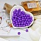 Opaque Acrylic Beads, Round, Blue Violet, 10mm, Hole: 2mm, 50pcs/set