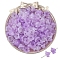 100Pcs Acrylic Bead Caps, Flower, Plum, 12x7mm, Hole: 1.5mm