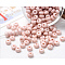Opaque Acrylic Beads, Flat Round, Misty Rose, 7x4mm, Hole: 1.6mm, about 70pcs/bag