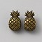 Alloy European Beads, Large Hole Beads, Pineapple, Antique Bronze, 11.5x7x7mm, Hole: 4.7mm