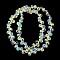Electroplate Glass Beads Strands, Teardrop, Clear AB, 10~11x8mm, Hole: 1mm, about 93pcs/strand, 62cm