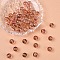 Baking Paint Glass Beads, Round, for Beading Jewelry Making, with Glitter Powder, Coral, 10mm, Hole: 1mm