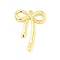 Brass Pendants, Bowknot, Real 18K Gold Plated, 40x28x3mm, Hole: 2mm