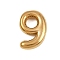 304 Stainless Steel Pendants, Figure Charms, Golden, Number 9, 20x13.5x5.5mm, Hole: 3x2mm