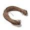 Laser PU Leather Cord, for DIY Jewelry Making, Saddle Brown, 2mm, about 98~100m/Bundle