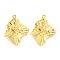 Brass Pendants, Rhombus, Real 18K Gold Plated, 23x18x3mm, Hole: 1.2mm