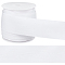 BENECREAT 21.87 Yards White Cotton Ribbon, 1.57 Inch Bias Tape Flat White Bias Tape for Climbing Outdoors Indoors Arts Crafting DIY