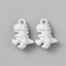 Aolly Pendants, Dinosaur, White, 16.5x11.5x6.5mm, Hole: 1.8mm