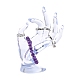 Modelo de mano de exhibición de anillo de plástico DIY-I047-04A-6