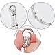 Poignées de sac en chaîne de perles acryliques à 2 brin FIND-WH0128-78-3