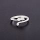 Shegrace cute design 925 anelli da dito in argento sterling con polsino a forma di gattino JR320A-2