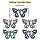 FINGERINSPIRE 5 Pcs Butterfly Cloth Sew on Patches for Clothing Repair DIY-FG0002-38-2