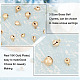 Benecreat veri ciondoli placcati oro 18k ciondoli in ottone ciondoli risultati di gioielli per la creazione di gioielli KK-BC0008-94-4