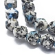 Perlas naturales de k2 piedra / gota de azurita de gota de agua G-K303-B17-8mm-3