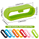 GORGECRAFT 1 Box 9 Colors 36PCS Replacement Retainer Holder Watch Band Strap Loops 20mm Fastener Rings Compatible Silicone Connector Security Rings Keeper Loops Replacement for Smartwatch Strap SIL-GF0001-10-2