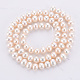 Natural Cultured Freshwater Pearl Beads Strands PEAR-E004-44-2