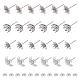 Dicosmétique 40 pièces 4 style fleur 201 & 304 accessoires de boucles d'oreilles en acier inoxydable STAS-DC0014-76-1
