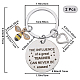 Porte-clés pendentif abeille en alliage émail pour la journée des enseignants KEYC-WH0032-49-2