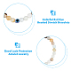 Fibloom 8-teiliges Stretch-Armband-Set mit runden Perlen und 8 Stilen aus natürlichen und synthetischen gemischten Edelsteinen und bösem Blick BJEW-FI0001-48-4