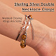 4 Sets 2 Styles Double 925 Sterling Silver Lobster Claw Clasps FIND-TA0002-22-5