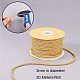 JEWELEADER Goldenrod Craft Nylon Rope 1/8 inch 65 Feet Twisted Decor Trim Cord Multipurpose Utility Nylon Thread Cord for Jewelry Making Knot Rosaries Upholstery Curtain Tieback Honor Cord 3mm NWIR-PH0001-06C-2